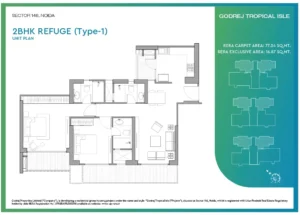 Godrej tropical isle 2bhk floor plan