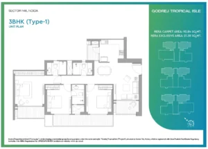 Godrej tropical isle 3bhk floor plan